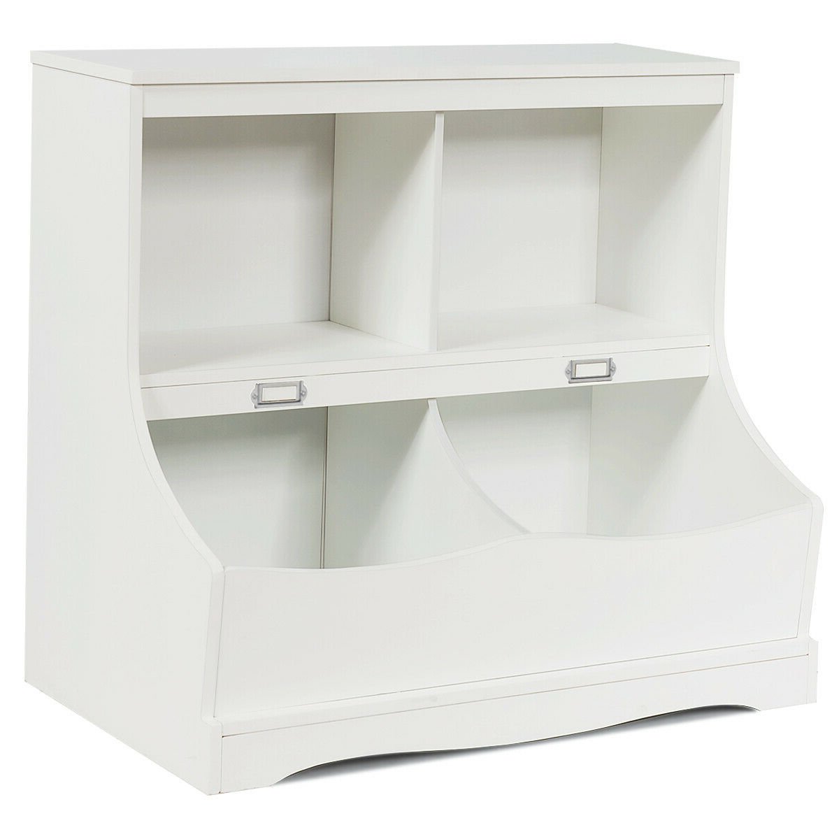 3-Tier Kids Bookcase Storage Organizer, White Kids Storage   at Gallery Canada