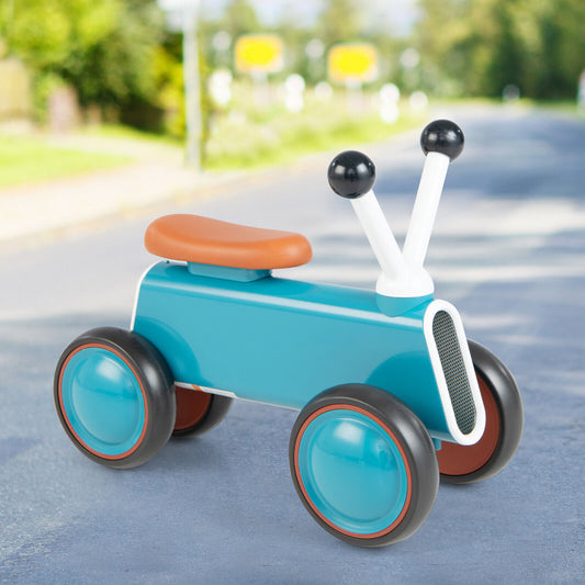 4 Wheels Baby Balance Bike without Pedal, Blue Balance Bikes Blue  at Gallery Canada
