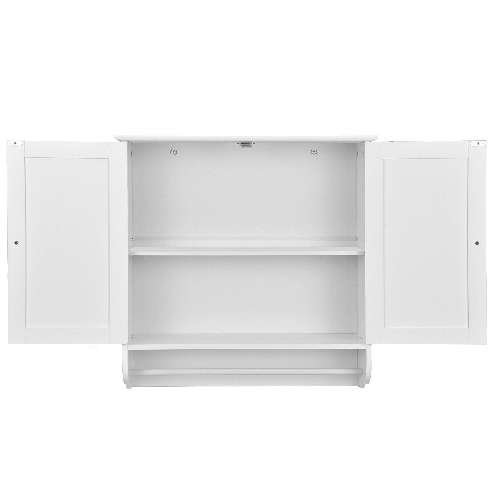 Wall Mounted Bathroom Storage Medicine Cabinet with Towel Bar, White Wall Cabinets   at Gallery Canada