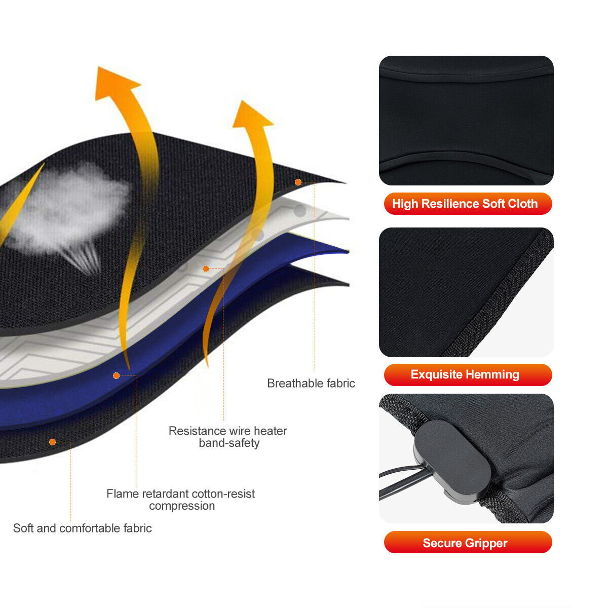 Foldable Full Body Massage Mat with 10 Vibration Motors, Black Back Massager   at Gallery Canada