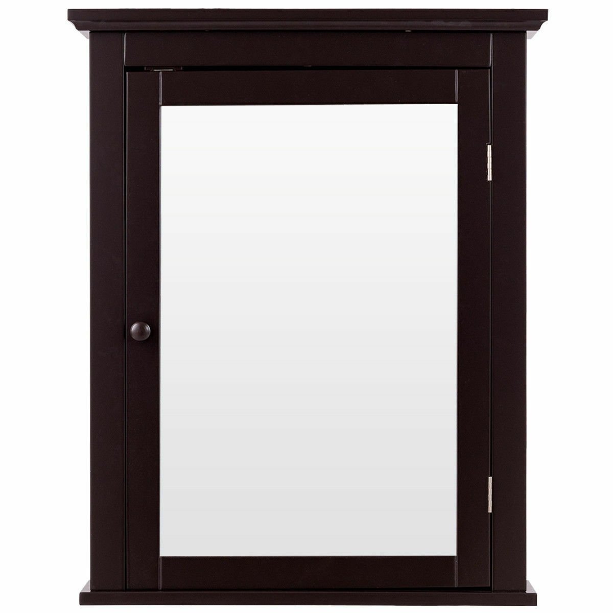 Bathroom Wall Mounted Storage Mirror Medicine Cabinet, Brown Wall Cabinets   at Gallery Canada