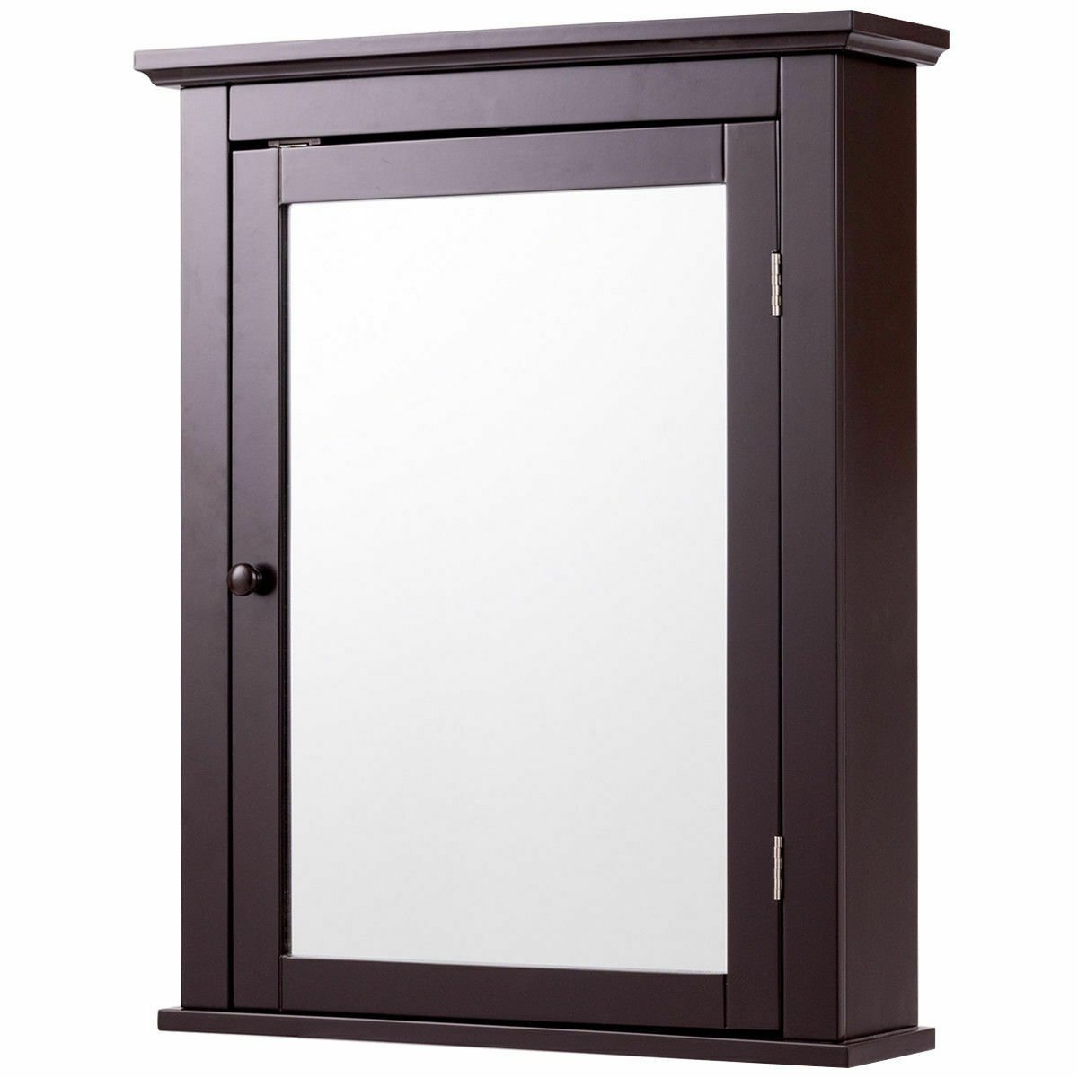 Bathroom Wall Mounted Storage Mirror Medicine Cabinet, Brown Wall Cabinets   at Gallery Canada