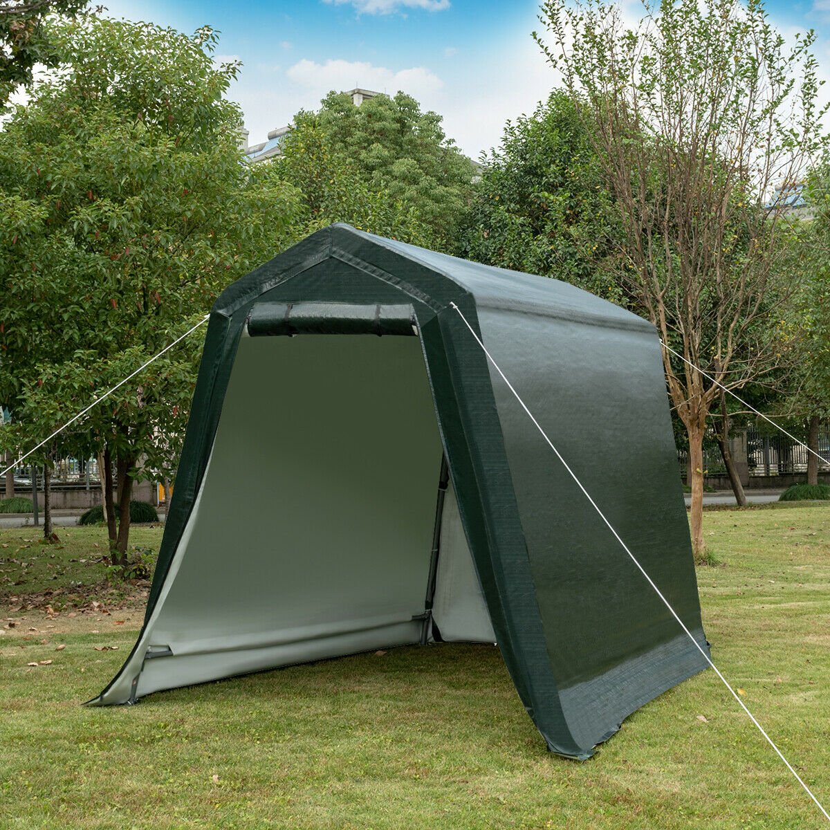 Outdoor Carport Shed with Sidewalls and Waterproof Ripstop Cover-6 x 8 ft Carports   at Gallery Canada