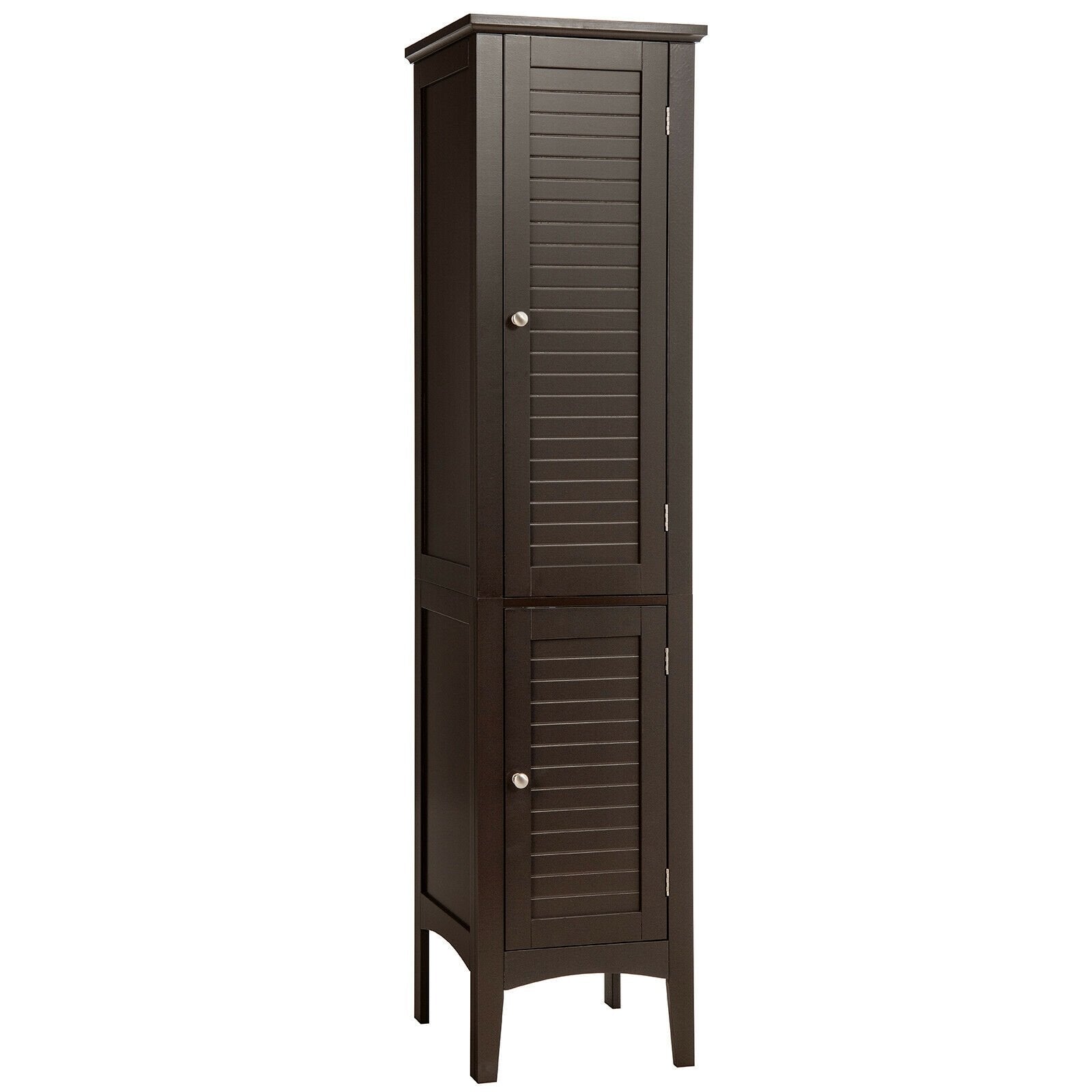 Freestanding Bathroom Storage Cabinet for Kitchen and Living Room, Brown Floor Cabinets   at Gallery Canada