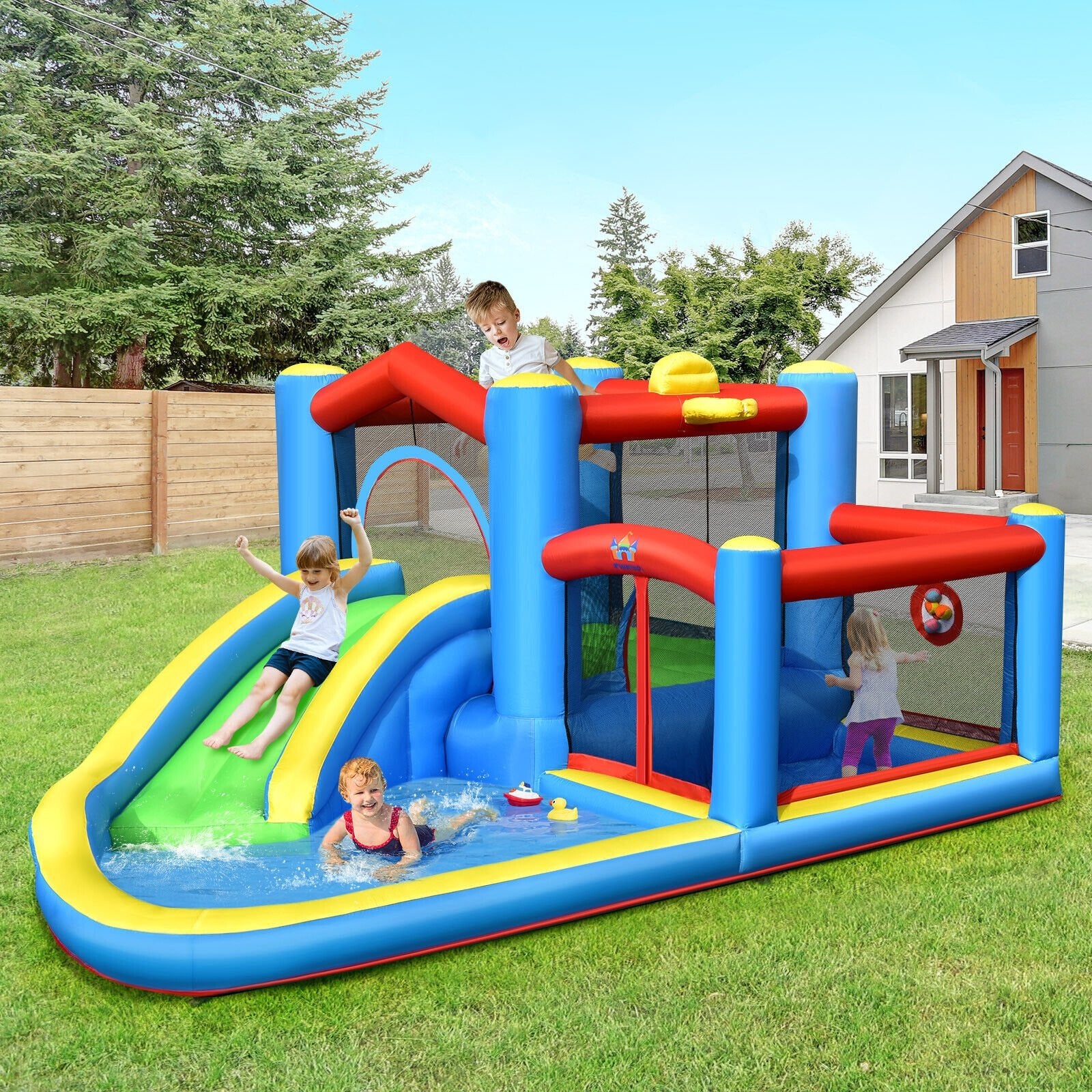 Inflatable Kids Water Slide Outdoor Indoor Slide Bounce Castle without Blower Bounce House   at Gallery Canada