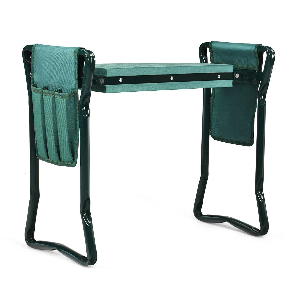 Folding Garden Kneeler and Seat Bench, Green - Gallery Canada