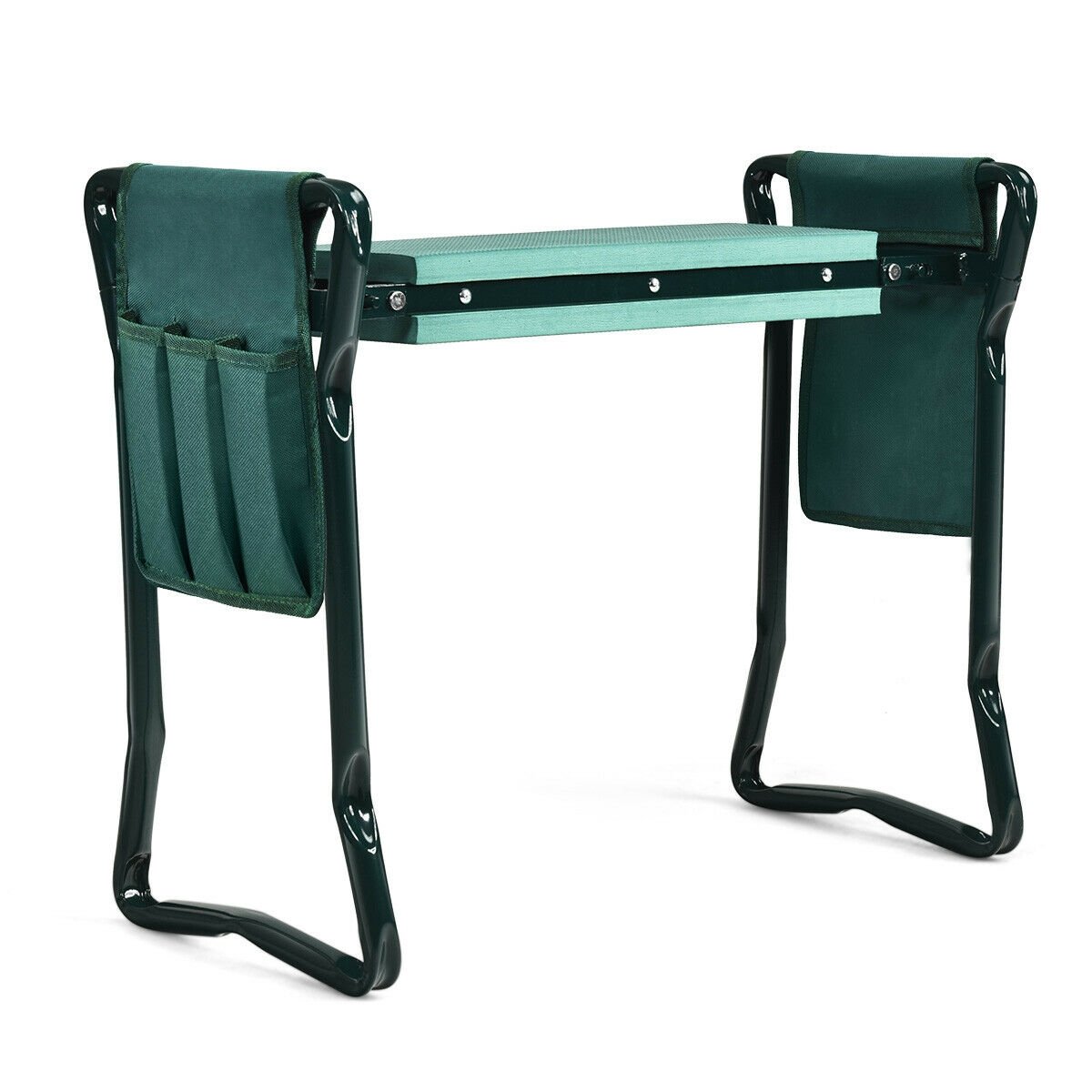 Folding Garden Kneeler and Seat Bench, Green - Gallery Canada