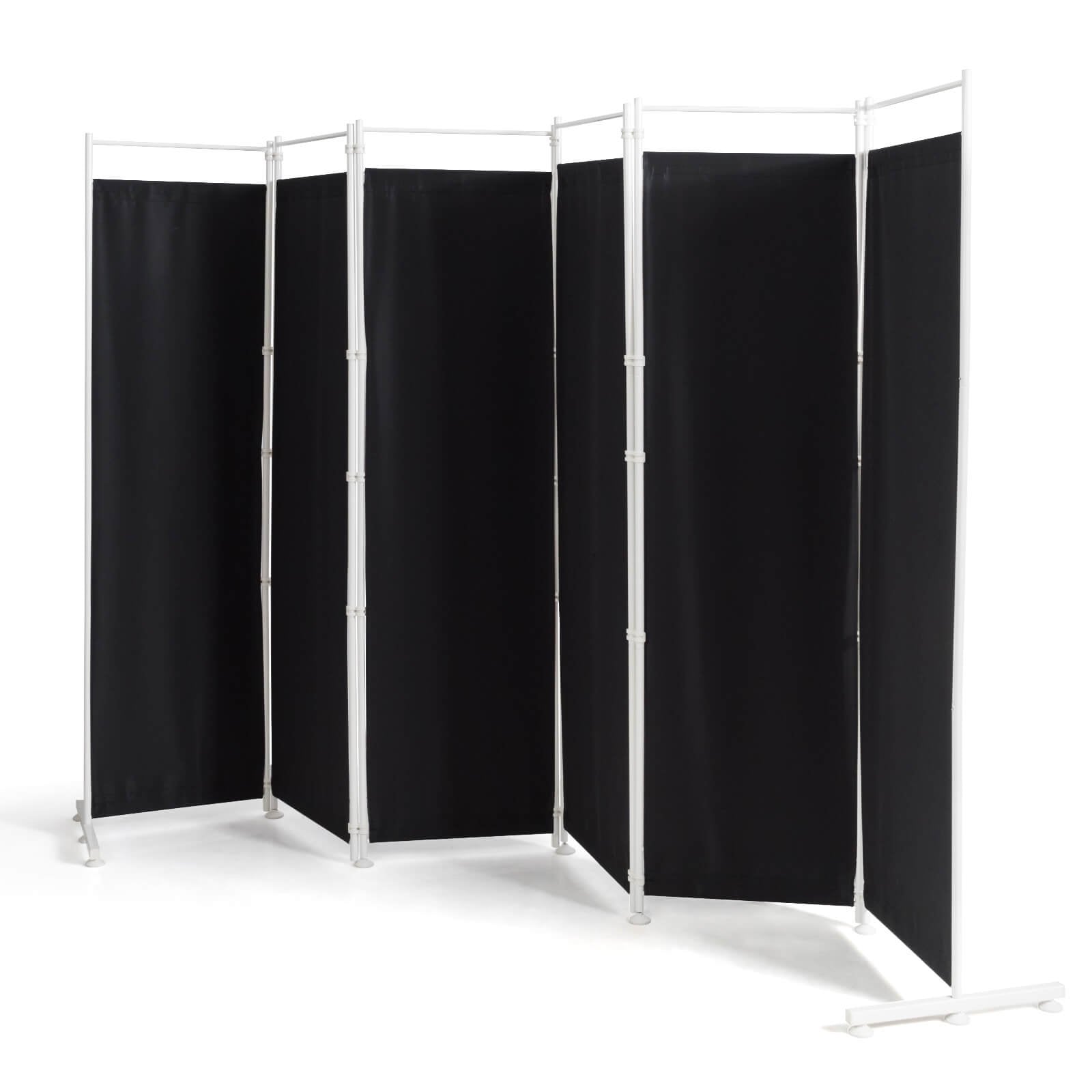 6-Panel Room Divider Folding Privacy Screen , Black Room Dividers   at Gallery Canada