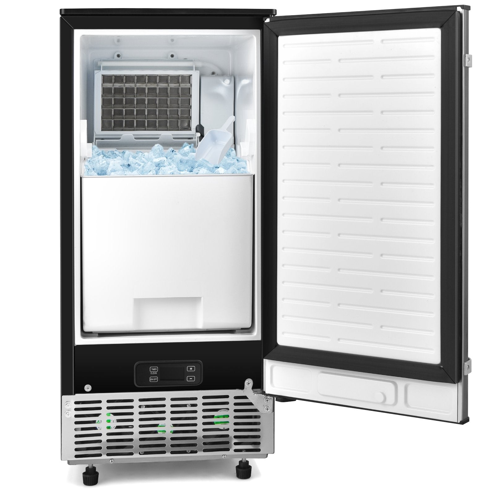 Free-Standing Built-in Ice Maker with 80lbs per Day, Silver Ice Makers   at Gallery Canada