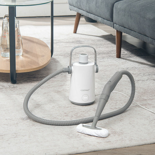 1000W Multifunction Portable Hand-held Steam Cleaner with 10 Accessories, Gray