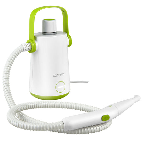 1000W Multifunction Portable Hand-held Steam Cleaner with 10 Accessories, Green