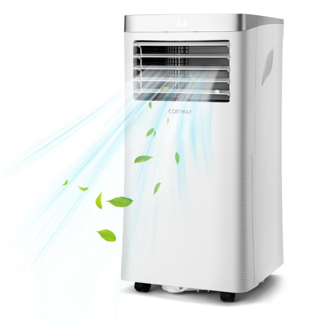 8000 BTU 3-in-1 Portable Air Conditioner with Remote Control, White Portable Air Conditioners at Gallery Canada