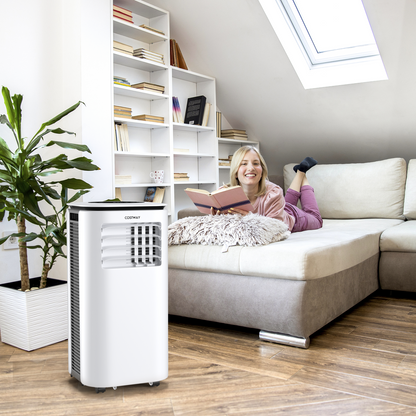 9000 BTU 3 in 1 Portable Air Conditioner with Fan and Dehumidifier, White Portable Air Conditioners   at Gallery Canada