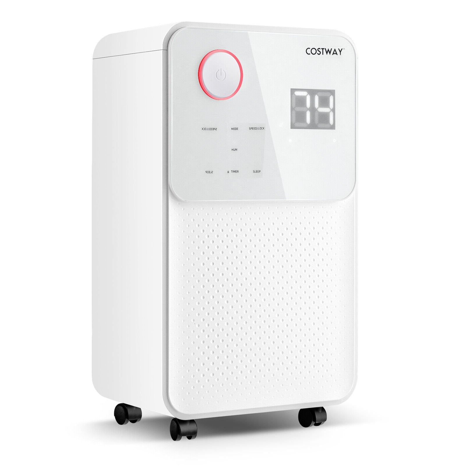 32 Pints 2000 Sq. Ft Dehumidifier for Home and Basements with 3-Color Digital Display, White Dehumidifiers   at Gallery Canada