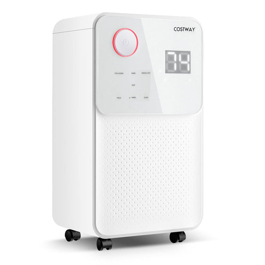 32 Pints 2000 Sq. Ft Dehumidifier for Home and Basements with 3-Color Digital Display, White Dehumidifiers   at Gallery Canada