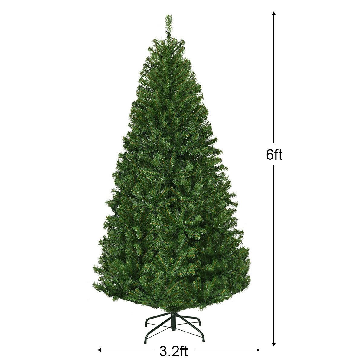 Artificial Premium Hinged Christmas Tree-6 ft, Green Christmas Tree   at Gallery Canada