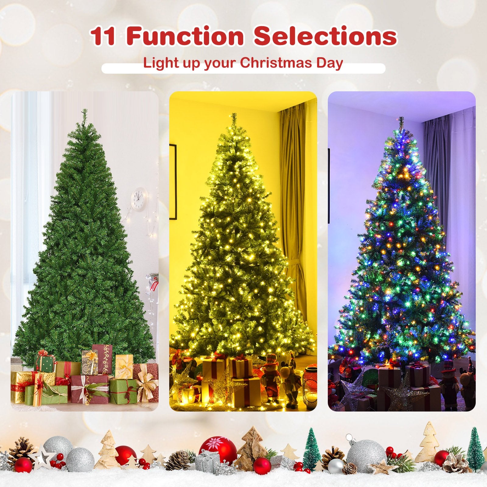 Artificial Premium Hinged Christmas Tree-8 ft, Green Christmas Tree   at Gallery Canada