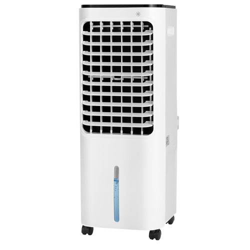 4-in-1 Evaporative Air Cooler with 12L Water Tank and 4 Ice Boxes, White