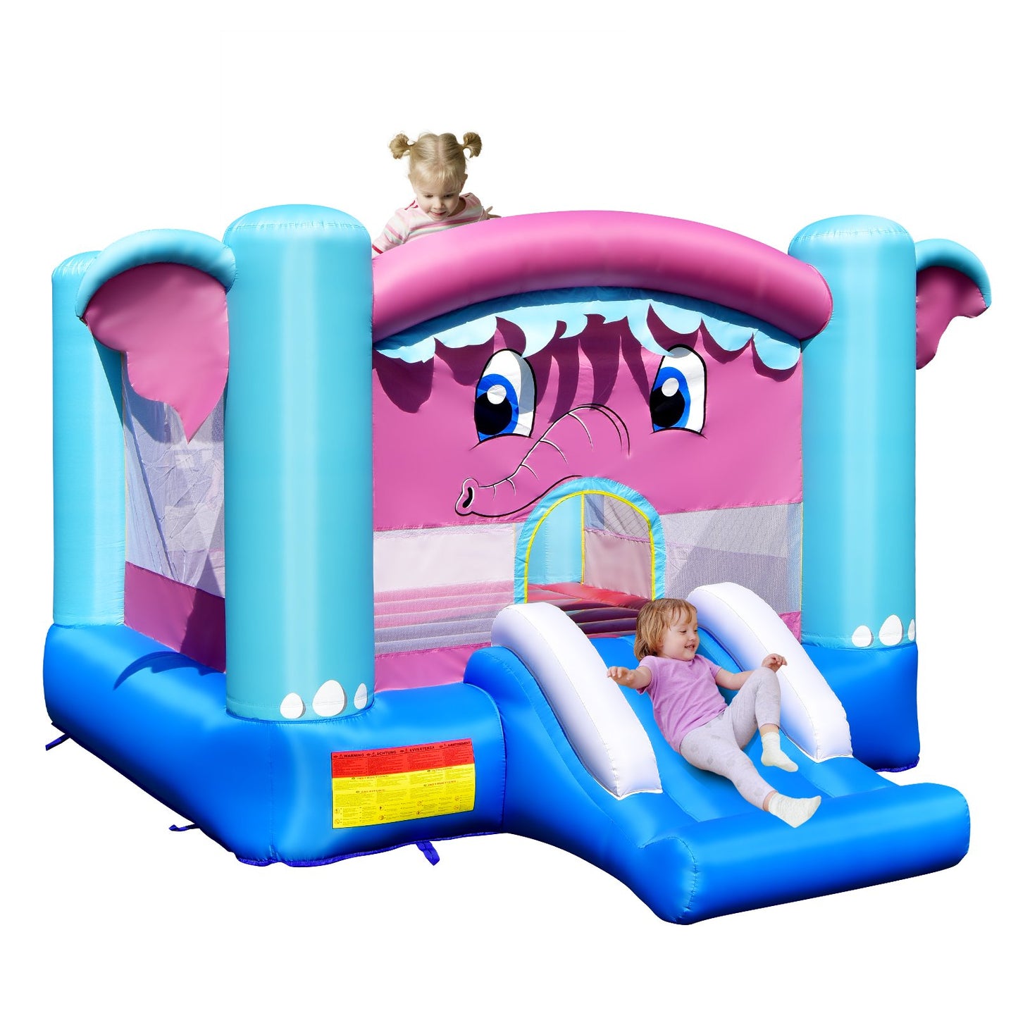 3-in-1 Elephant Theme Inflatable Castle without Blower Bounce House   at Gallery Canada