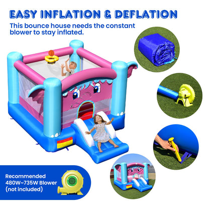 3-in-1 Elephant Theme Inflatable Castle without Blower Bounce House   at Gallery Canada