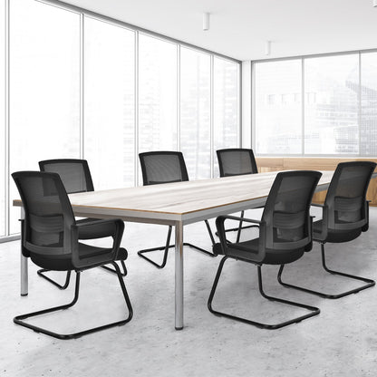 Set of 2 Conference Chairs with Lumbar Support, Black Conference Chairs   at Gallery Canada