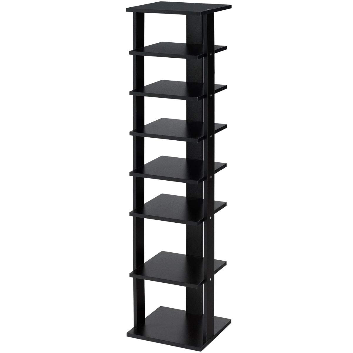 7-Tier Shoe Rack Practical Free Standing Shelves Storage Shelves, Black Shoe Racks & Storage Benches at Gallery Canada