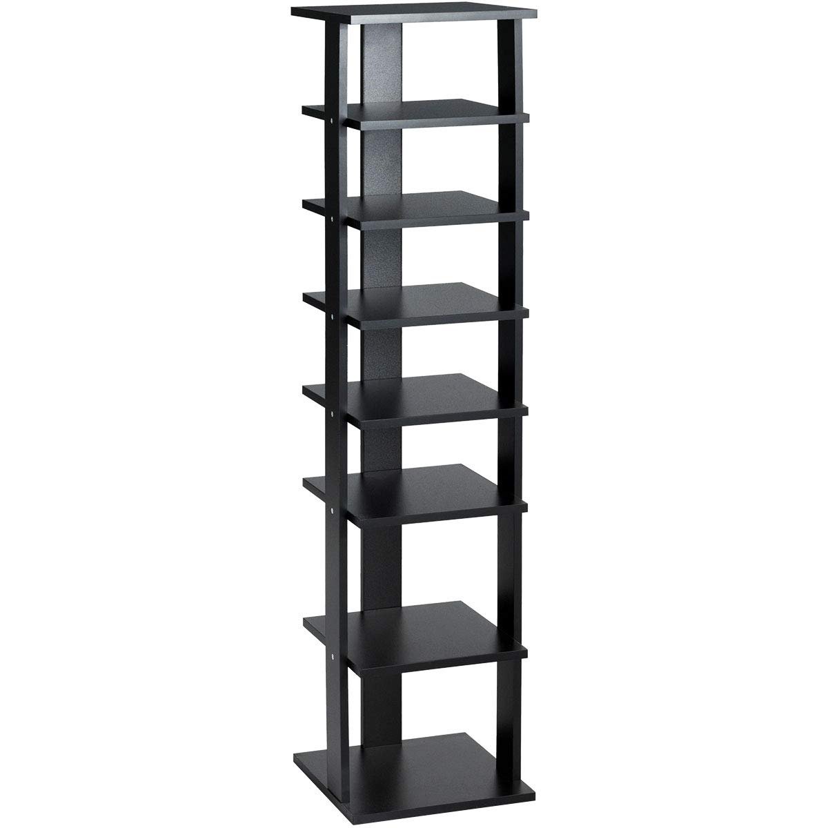 7-Tier Shoe Rack Practical Free Standing Shelves Storage Shelves, Black Shoe Racks & Storage Benches   at Gallery Canada