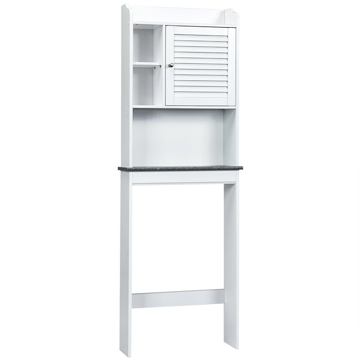 3-Tier Bathroom Over-the-toilet Storage Cabinet with Adjustable Shelves, White Bathroom Etagere   at Gallery Canada