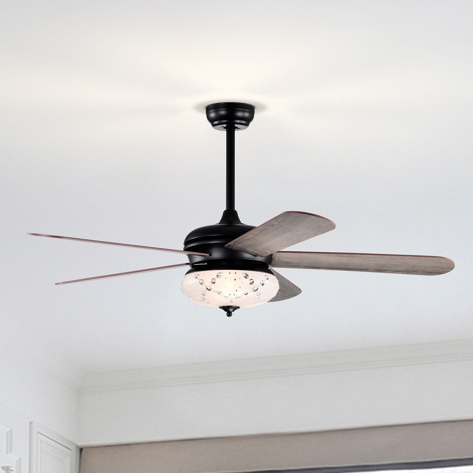 52 Inches Ceiling Fan with Remote Control, Oak Ceiling Fans   at Gallery Canada