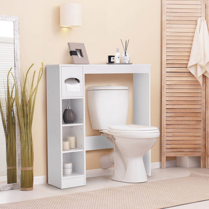 Wooden Toilet Storage Cabinet Bathroom, White Bathroom Etagere   at Gallery Canada