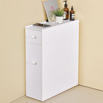 White Bathroom Cabinet Space Saver Storage Organizer, White - Gallery Canada