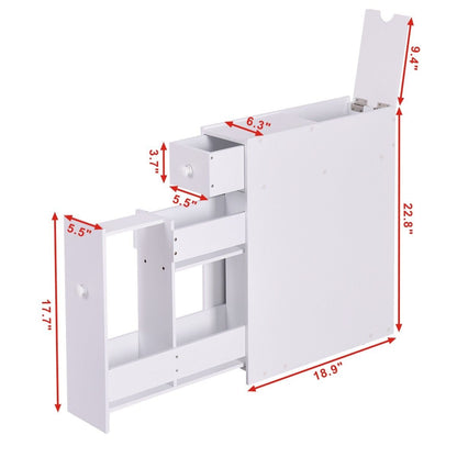 White Bathroom Cabinet Space Saver Storage Organizer, White Floor Cabinets   at Gallery Canada