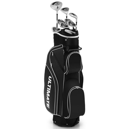 10 Pieces Womens Complete Golf Club Set with Alloy Driver, Black Golf   at Gallery Canada