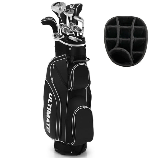 10 Pieces Womens Complete Golf Club Set with Alloy Driver, Black Golf Black  at Gallery Canada