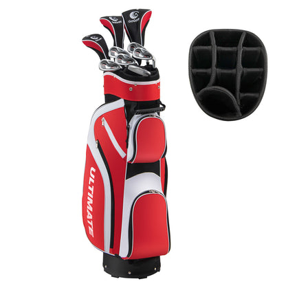 10 Pieces Ladies Complete Golf Club Set with Alloy Driver, Red Golf Red  at Gallery Canada