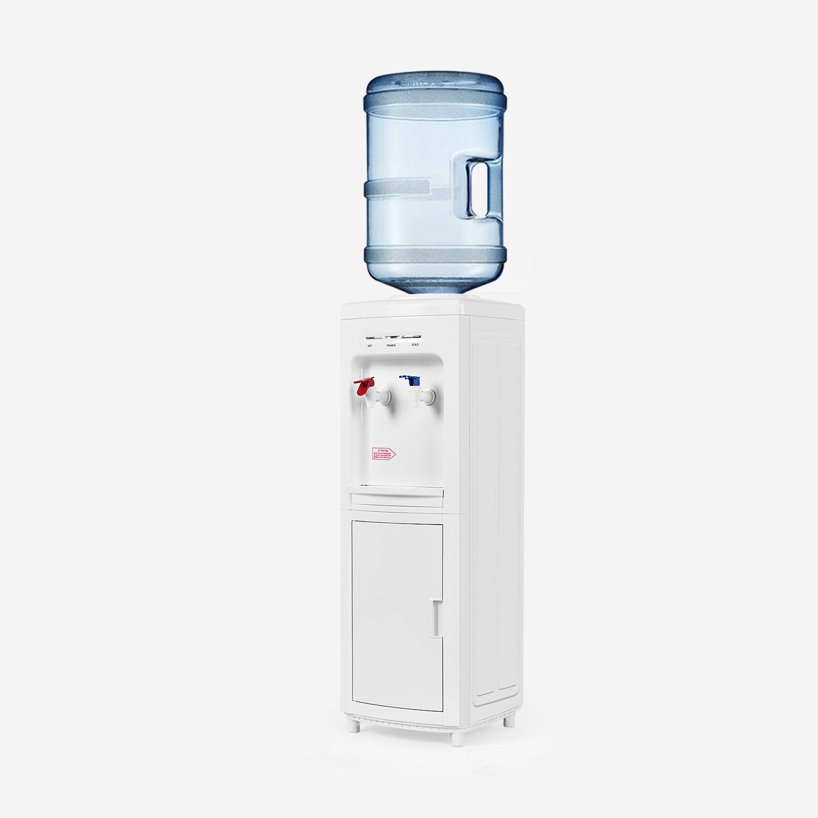 5 Gallons Hot and Cold Water Cooler Dispenser with Child Safety Lock, White - Gallery Canada
