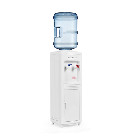 5 Gallons Hot and Cold Water Cooler Dispenser with Child Safety Lock, White Water Dispensers White  at Gallery Canada