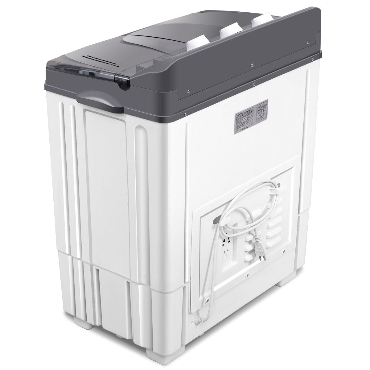 20 lbs Portable Semi-Automatic Twin-tub Washing Machine Washing Machines at Gallery Canada