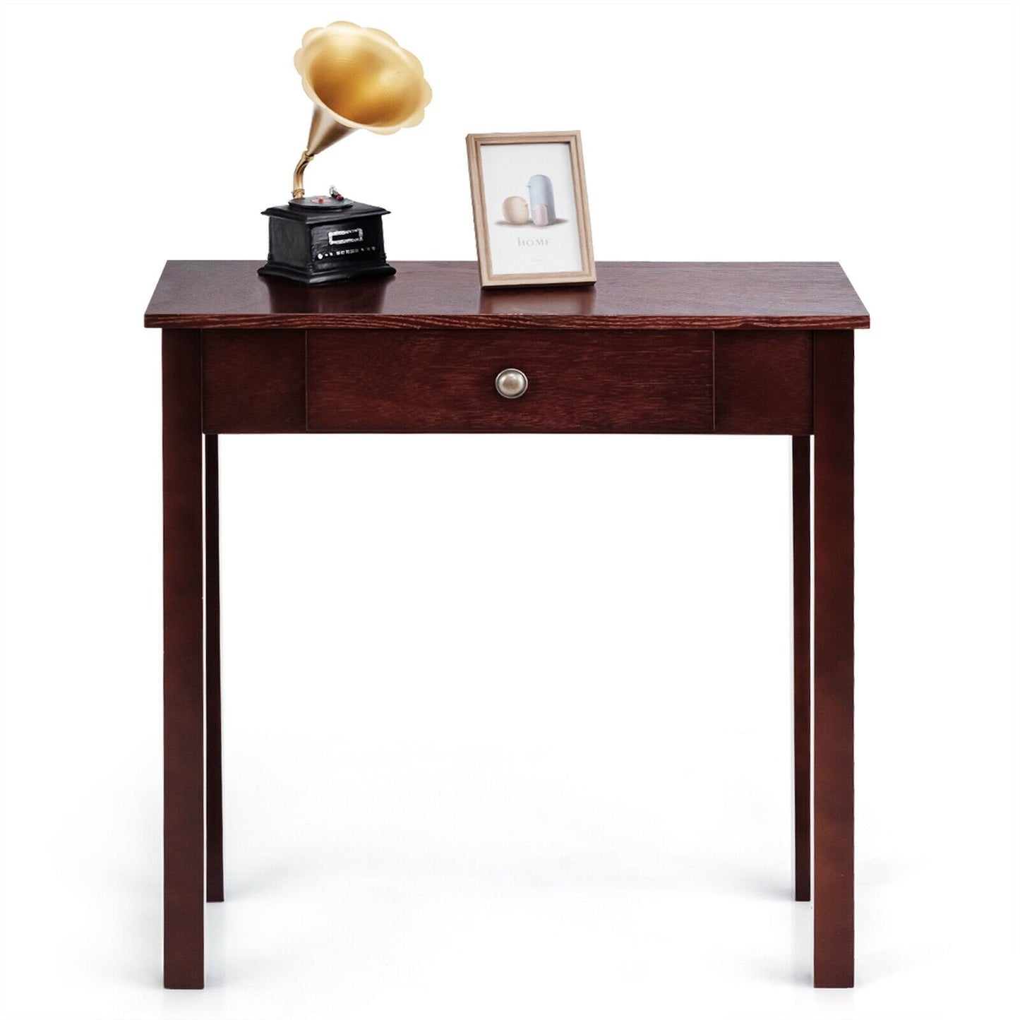 Small Space Console Table with Drawer for Living Room Bathroom Hallway, Dark Brown - Gallery Canada