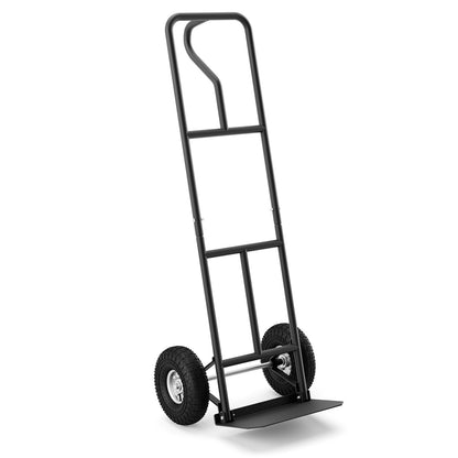 P-Handle Hand Truck with Foldable Load Plate for Warehouse Garage, Black Garages   at Gallery Canada