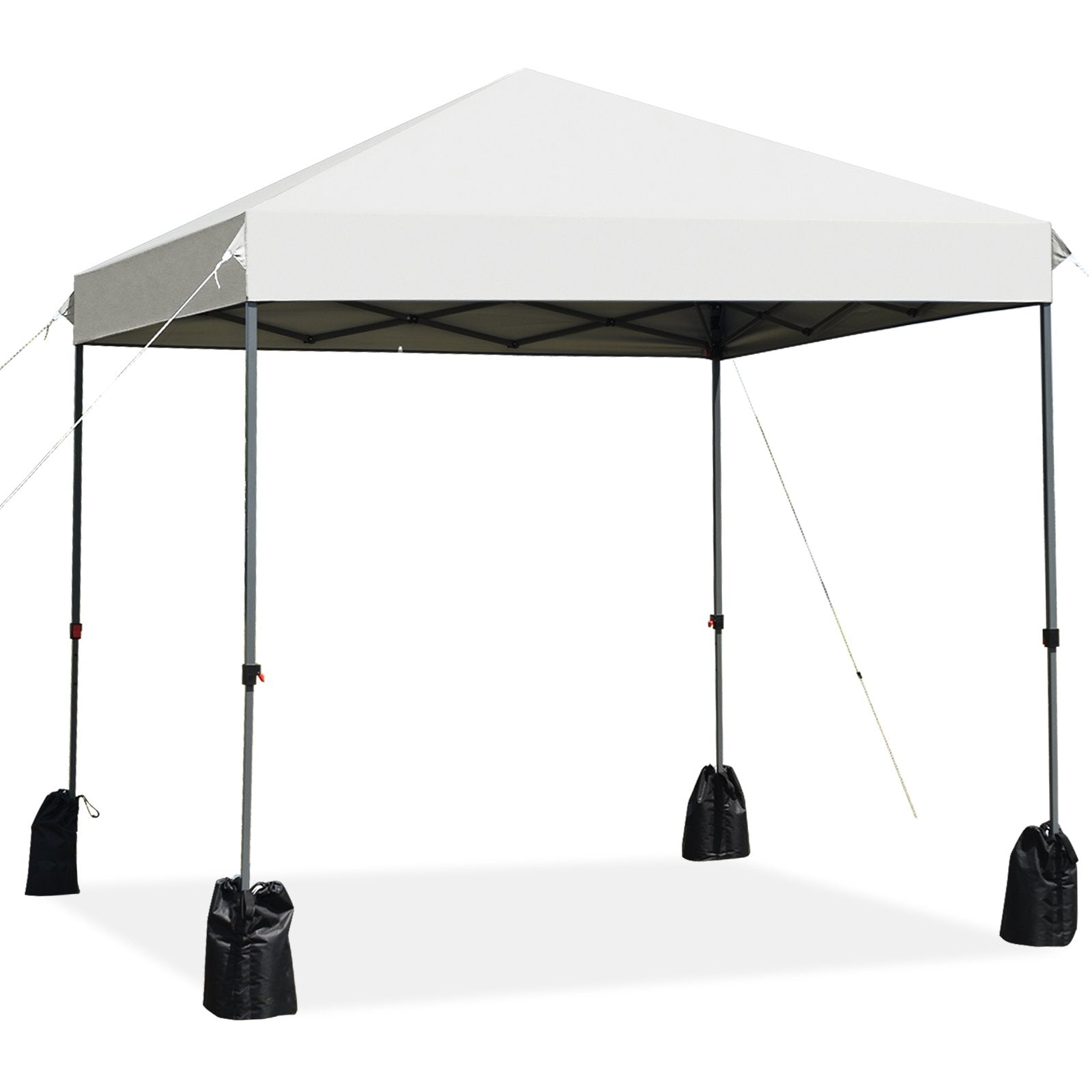 8’x8' Outdoor Pop up Canopy Tent  w/Roller Bag, White - Gallery Canada