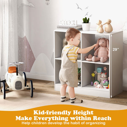 4-Cube Kids Bookcase with Open Shelves, White Bookcases   at Gallery Canada