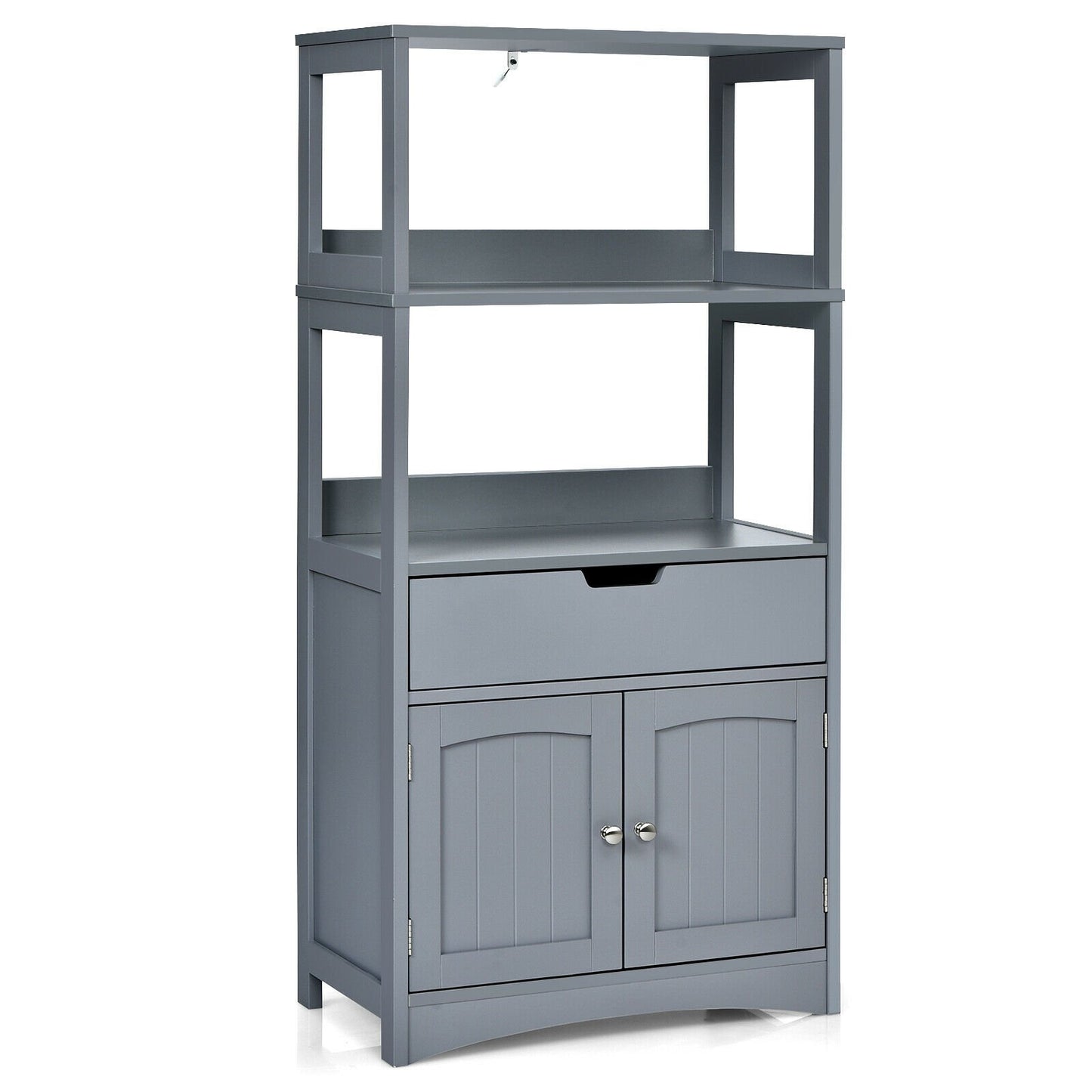 Bathroom Storage Cabinet with Drawer and Shelf Floor Cabinet, Gray Floor Cabinets   at Gallery Canada