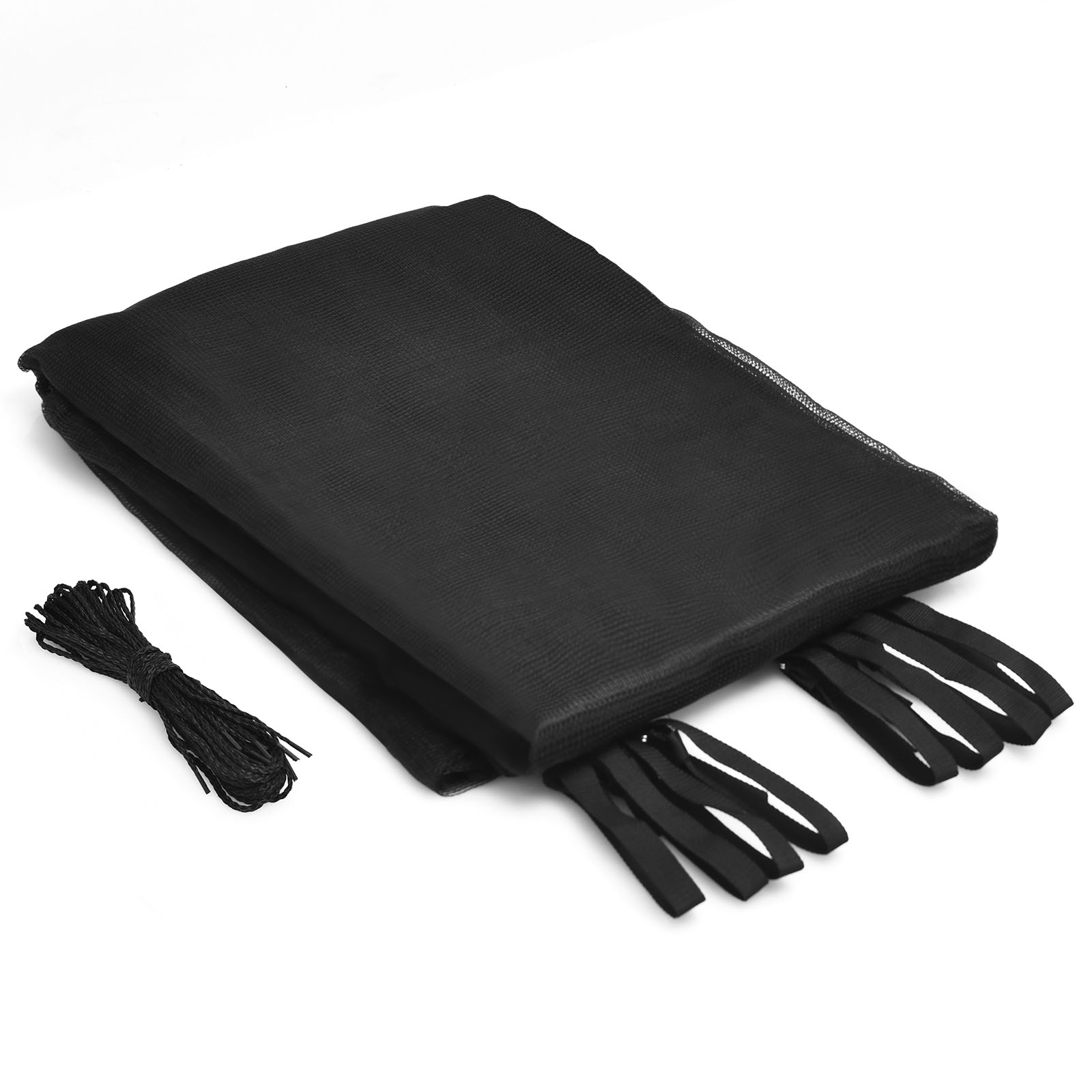 15/16 Feet Trampoline Replacement Safety Net with Adjustable Straps-15 ft, Black Trampoline Accessories   at Gallery Canada