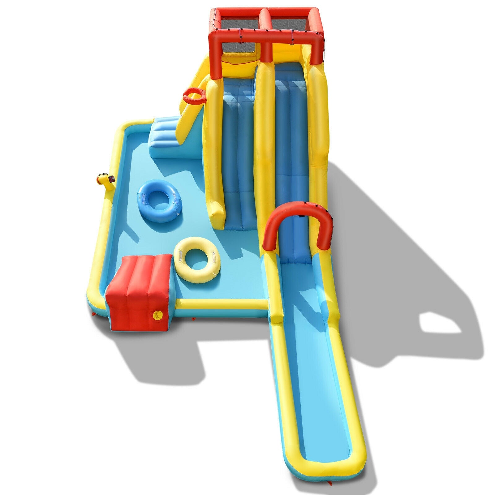 7-in-1 Inflatable Dual Slide Water Park Bounce House Without Blower Bounce House at Gallery Canada