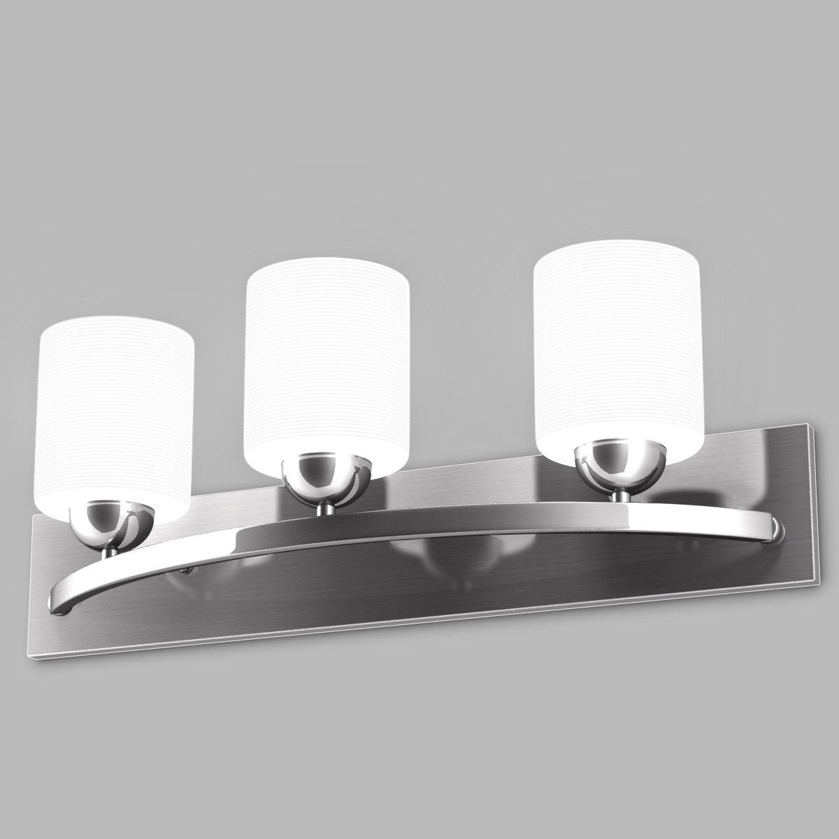 Glass Wall Sconce for 3 Bulbs, White Wall Lights   at Gallery Canada