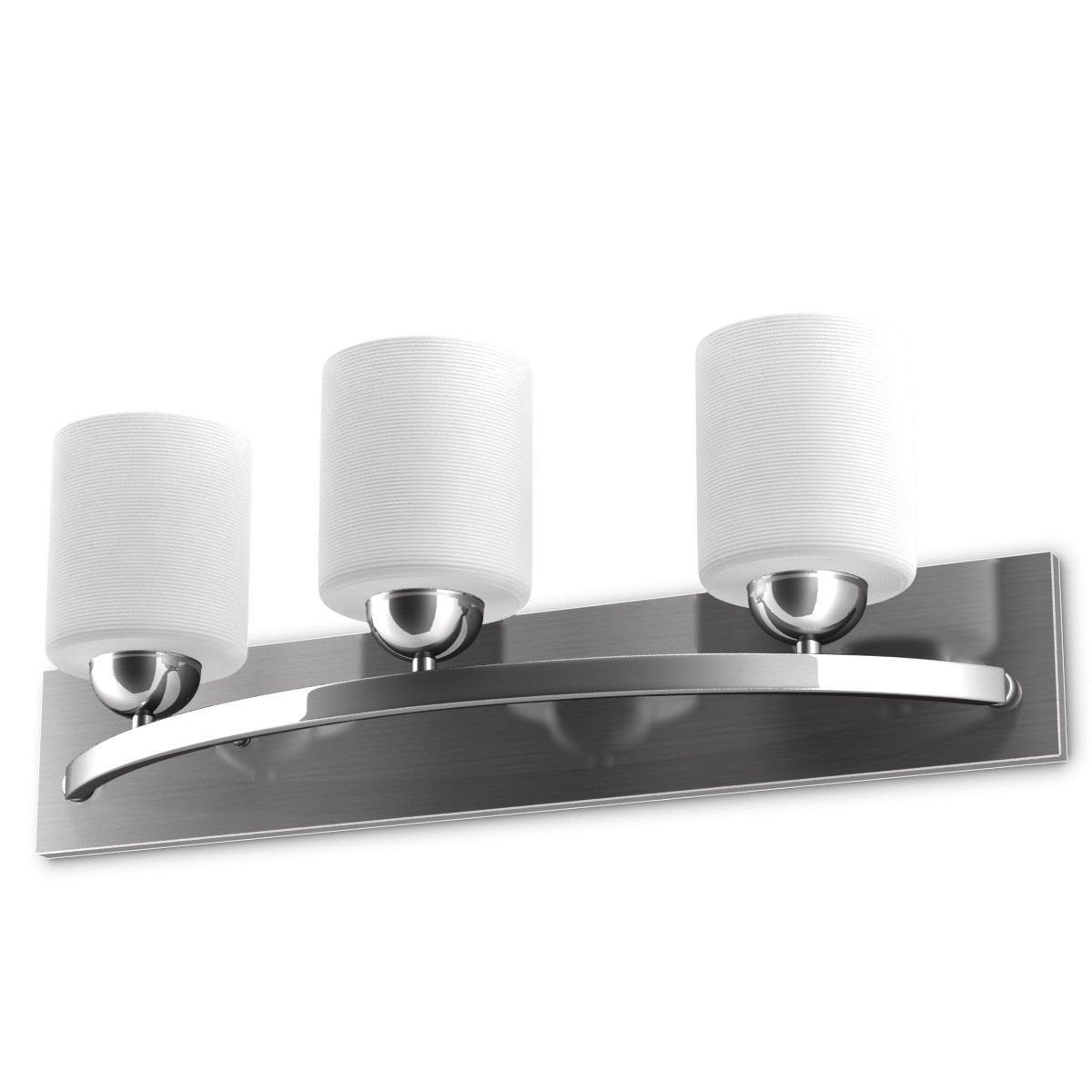 Glass Wall Sconce for 3 Bulbs, White Wall Lights   at Gallery Canada