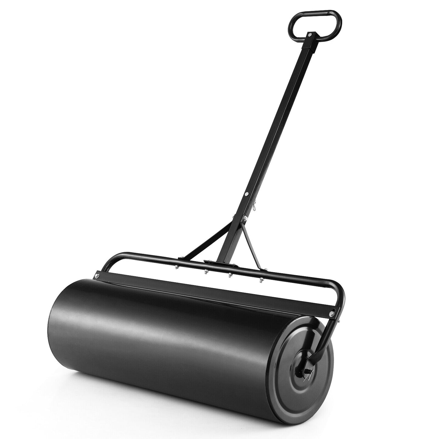 Metal Lawn Roller with Detachable Gripping Handle, Black Lawn Care Tools   at Gallery Canada