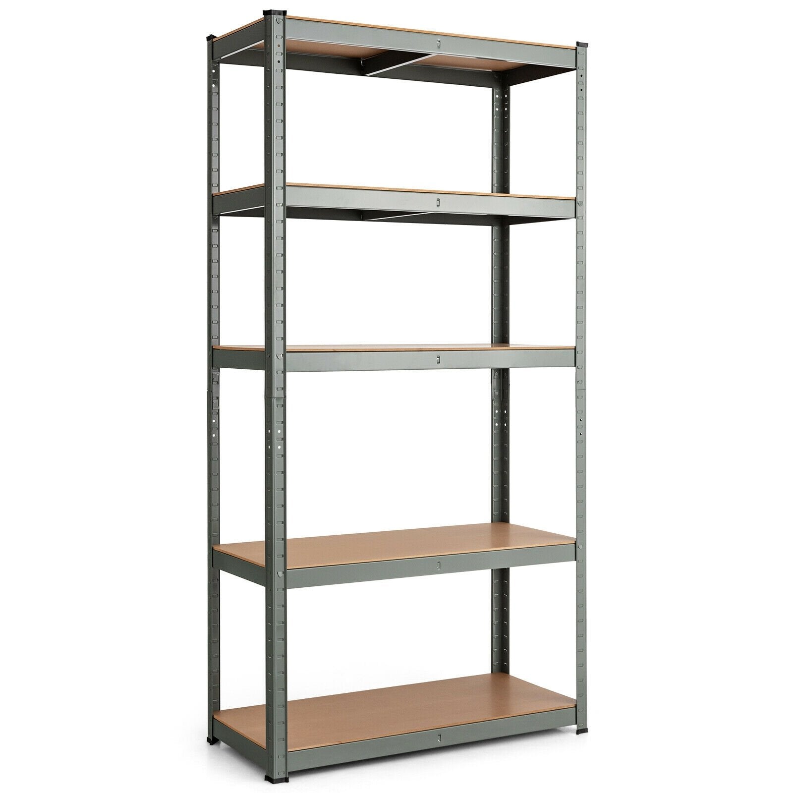 35.5 x 71 Inch Adjustable 5-Layer 2000 lbs Capacity Tool Shelf , Gray - Gallery Canada