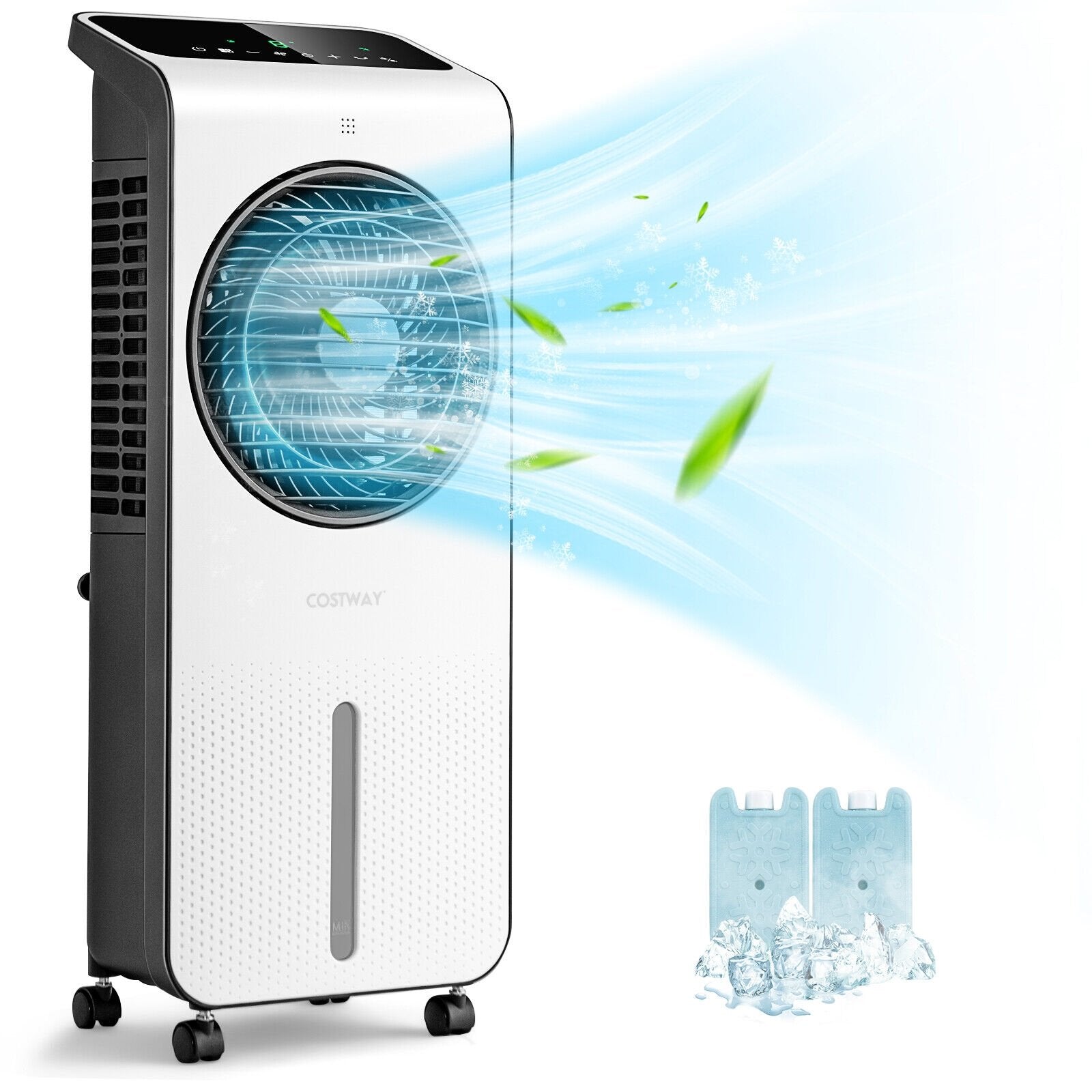 3-in-1 Evaporative Air Cooler with 12H Timer Remote, White Air Coolers   at Gallery Canada